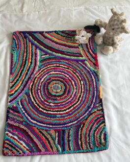 handcrafted, colorful rugs bring warmth, style