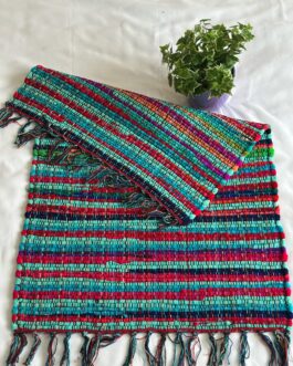 handcrafted, colorful rugs bring warmth, style
